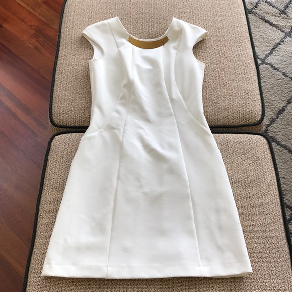 zara white and gold dress Zara - Double Breasted Blazer Dress With Chain - Off White main image 1